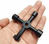 4 In 1 Multi-functional Cross Key Electric Cabinet Key Wrench Triangle Lift Tool