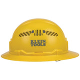 Klein Tools Safety Helmet Hard Hat Yellow Vented Full Brim