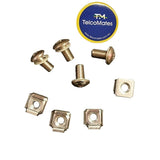 4x M6 Screw with Cage Nut for Rack Mount