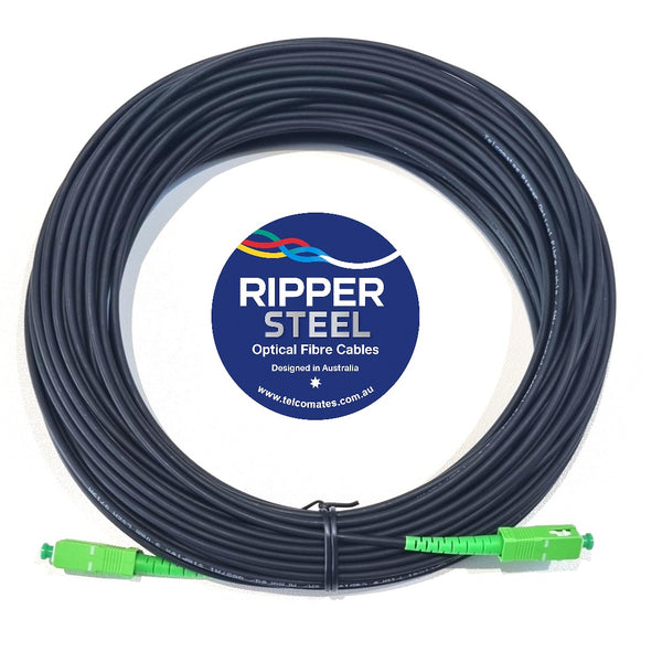 Telcomates Ripper Steel© Armoured Fibre Optic Patch Cables for NBN Various Lengths
