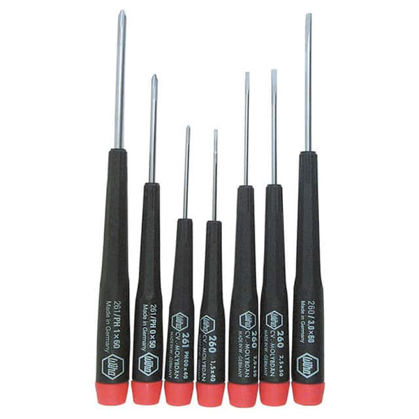 Wiha Precision Slotted and Phillips Screwdriver Set 7 Piece