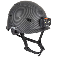 BRAND NEW KLEIN TOOLS CARBON NON-VENTED PREMIUM SAFETY HELMET WITH HEADLAMP
