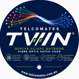 Telcomates Twin Duplex Outdoor Fibre Optic Patch Cable