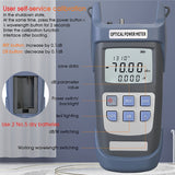Advanced Optical Power Meter: Precise -70~+10dB Fibre Optic Testing for NBN WDM PON with SC Connector
