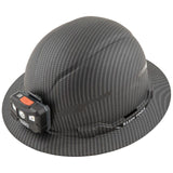 BRAND NEW KLEIN TOOLS KARBN™ FULL BRIM HARD HAT NON-VENTED WITH RECHARGEABLE HEADLAMP
