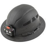 BRAND NEW KLEIN TOOLS KARBN™ FULL BRIM HARD HAT VENTED WITH RECHARGEABLE HEADLAMP