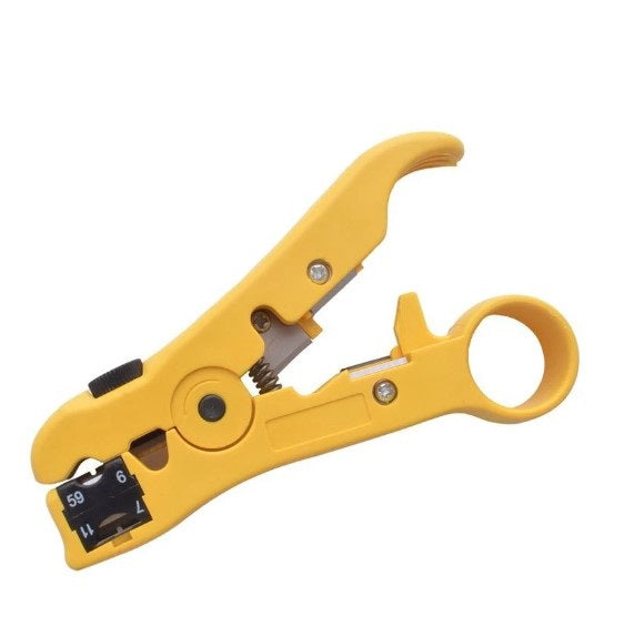Flat or Round UTP Cat5 Cat6 Wire Coaxial Cable Stripper