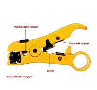 Flat or Round UTP Cat5 Cat6 Wire Coaxial Cable Stripper