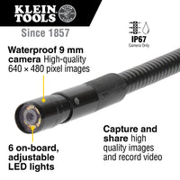 Brand New Klein Tools Borescope Inspection Camera 3 meters with LED for Android