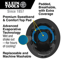 BRAND NEW KLEIN TOOLS CARBON FIBRE FULL BRIM HARD HAT VENTED