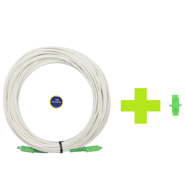 TELCOMATES RIPPER© FIBRE OPTIC PATCH CABLES WITH EXTENSION ADAPTER VARIOUS LENGTHS