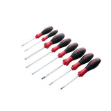 Wiha 8 Piece SoftFinish Slotted and Phillips and Square Screwdriver Set