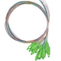 High Quality Fibre Optic Pigtails SC/APC SM 0.9mm PVC 1M (1 set)