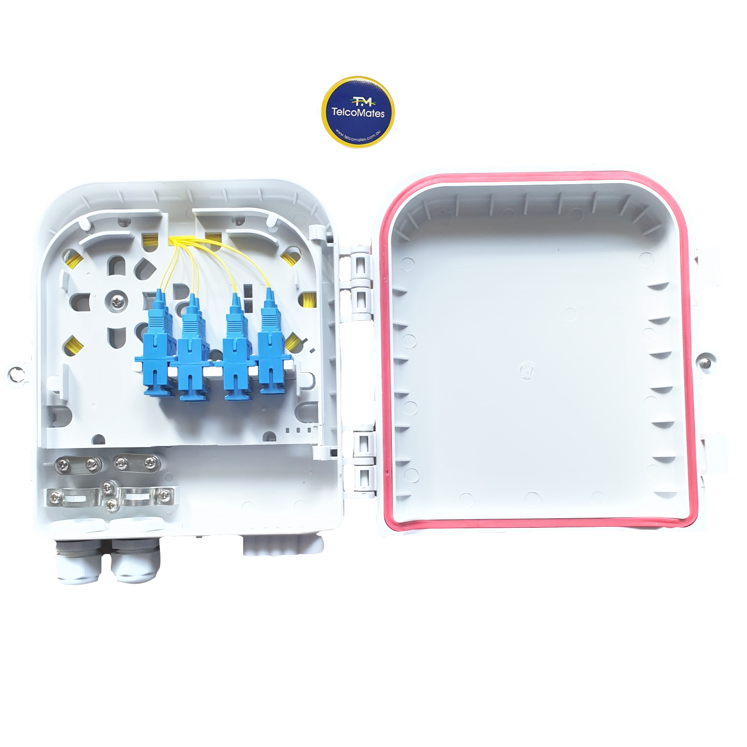 Wall Mounted Fibre Optic Termination Box, Enclosure, FTP -8 PORT(SC UP ...