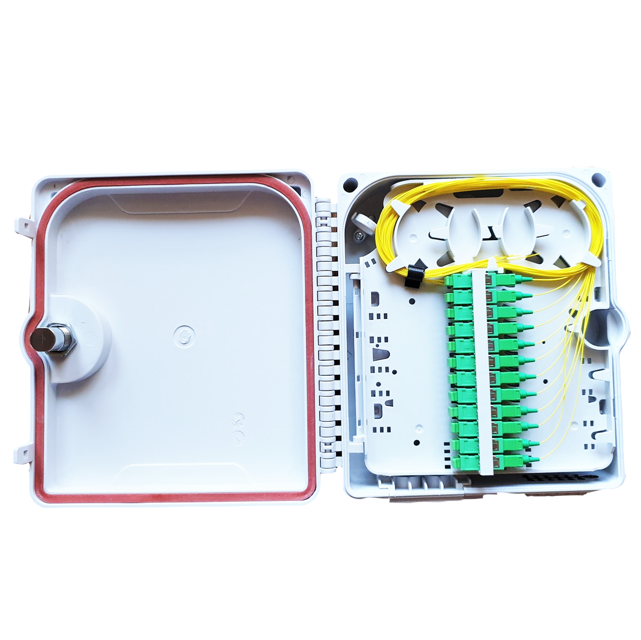 Wall Mounted Fibre Optic Termination Box, Enclosure, FTP - 12 PORT(SC ...