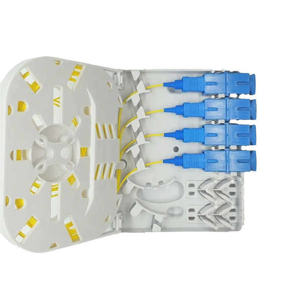 Wall Mounted 4 PORT(SC UPC) Fibre Optic Enclosure
